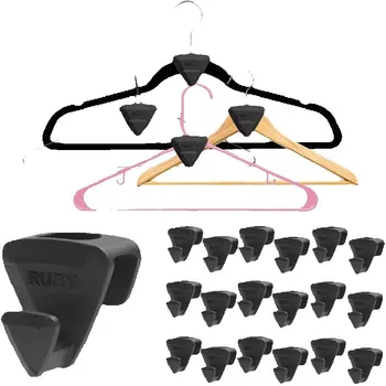 Многофункционална триъгълна закачалка, Поставка за сушене на гардероба, Свързващ кука, Ruby Space, 6 бр, 12 бр., 18 бр.