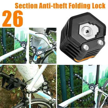 Сгъваеми велосипеди заключване с 3 ключовете от сплав Hamburg-lock, противоугонный, здрав защитен замък, скоба за закрепване на велосипед верига, заключване бърза доставка