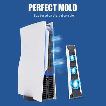 Версия с основния вентилатор HEYSTOCK PS5 Цифрова Версия на Универсален вентилатор за охлаждане PS5 Допълнителен радиатор, охлаждане на PS5